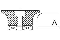 Профильная фреза сегментная гранит А30 #0