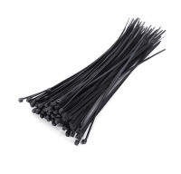 Стяжки нейлоновые 2.5x100мм хомуты 100шт.черные Стяжки нейлоновые 2.5x100мм хомуты 100шт.черные